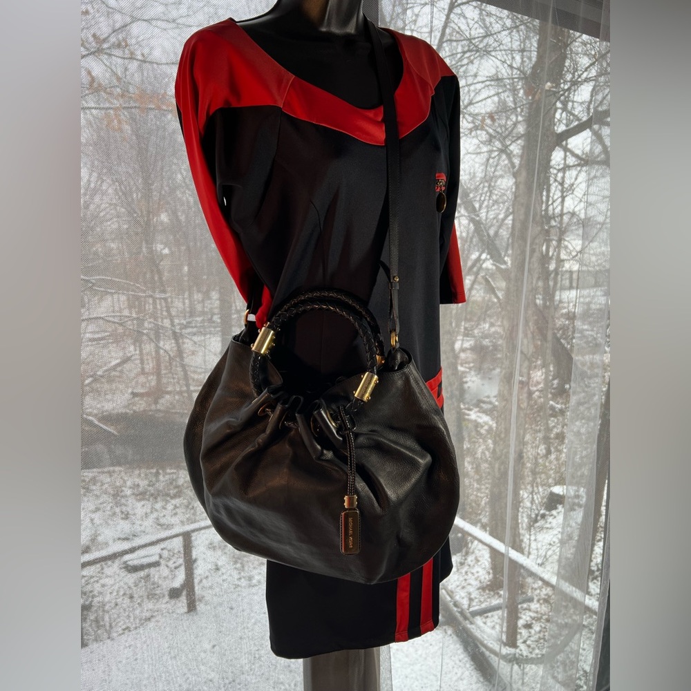 Michael Kors Colection Skorpios hobo amazing black bag. Unique. Beautiful design - Picture 4 of 15
